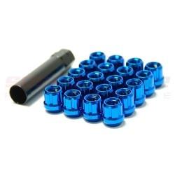 Fiat 500 Abarth Wheel Stud Nuts - Blue